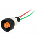 Concave orange LED indicator